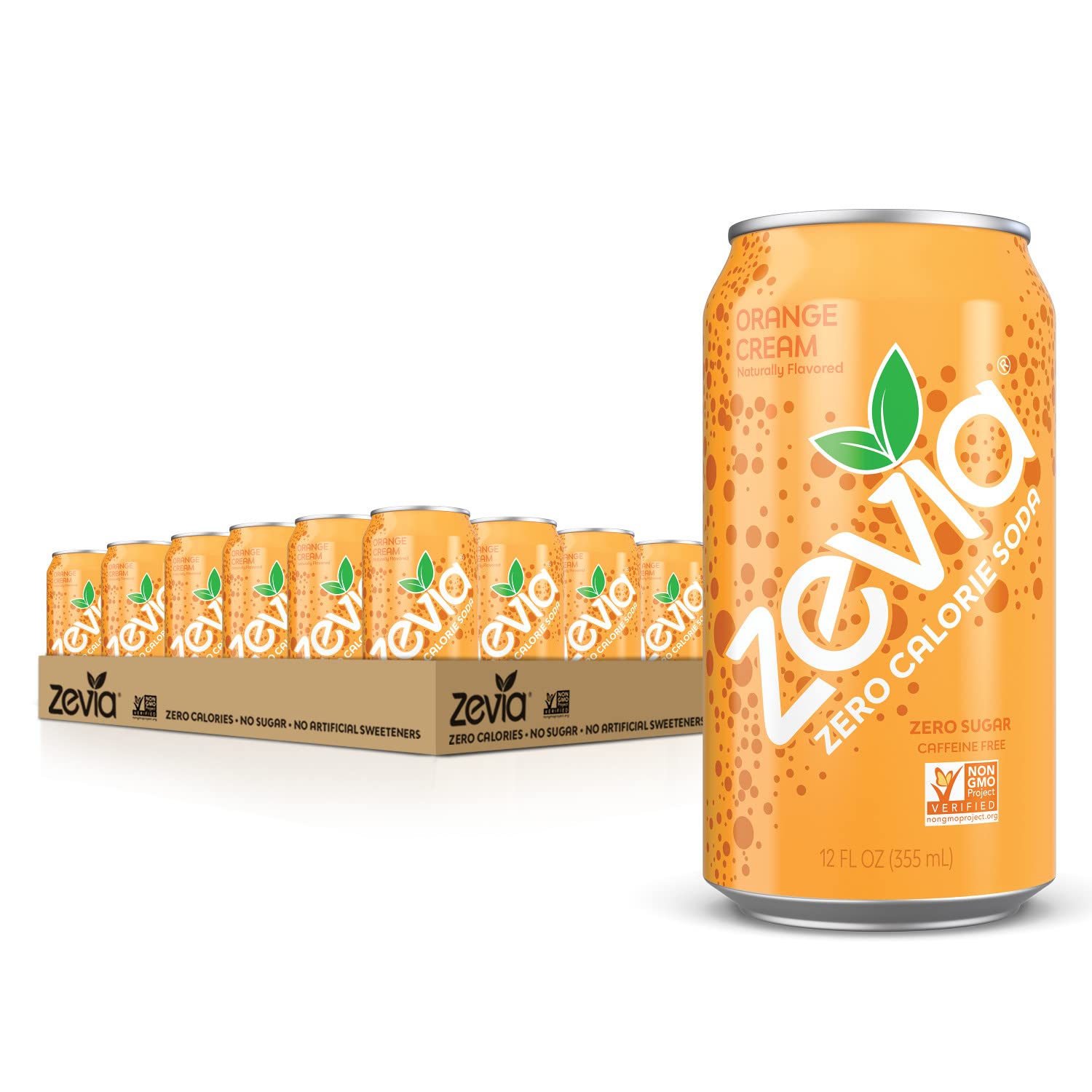 Zevia Zero Calorie Soda， Ginger Ale， 12 Ounce Cans (Pack of 20) - Image 1